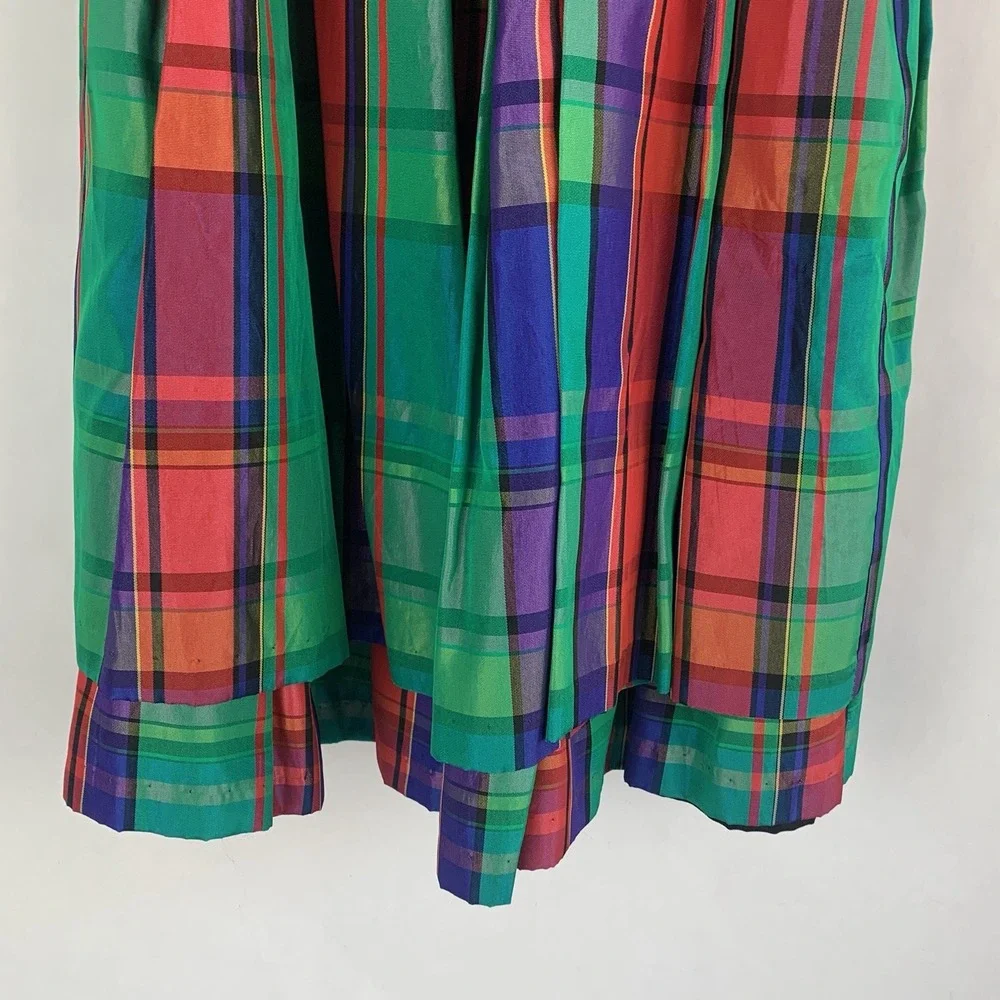 Vtg Storybook Heirlooms Dress Plaid Holiday Little Kids Christmas Photo 80s 90s